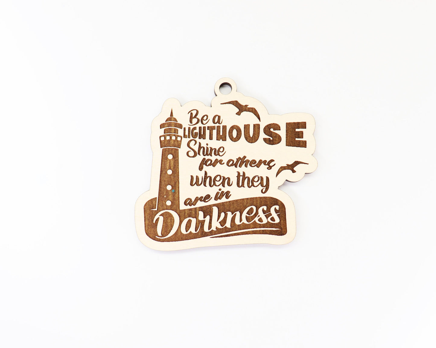 Lighthouse car charm,  wood blanks, wood cutouts