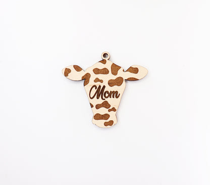 Mom Keychain blank,  wood blanks, wood cutouts