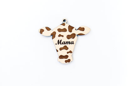 Mama Keychain blank,  wood blanks, wood cutouts