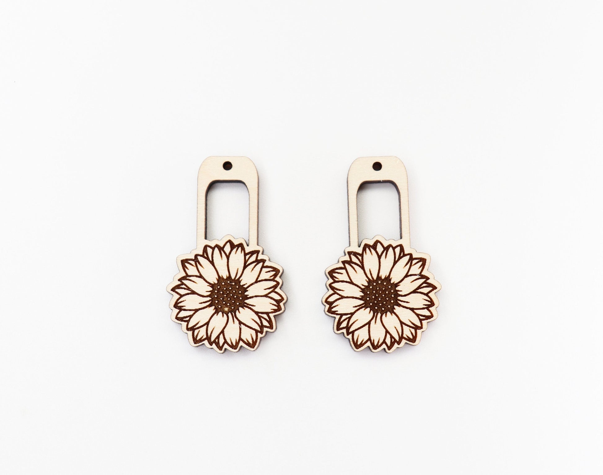 Sunflower blanks, earring blanks, wood cutouts