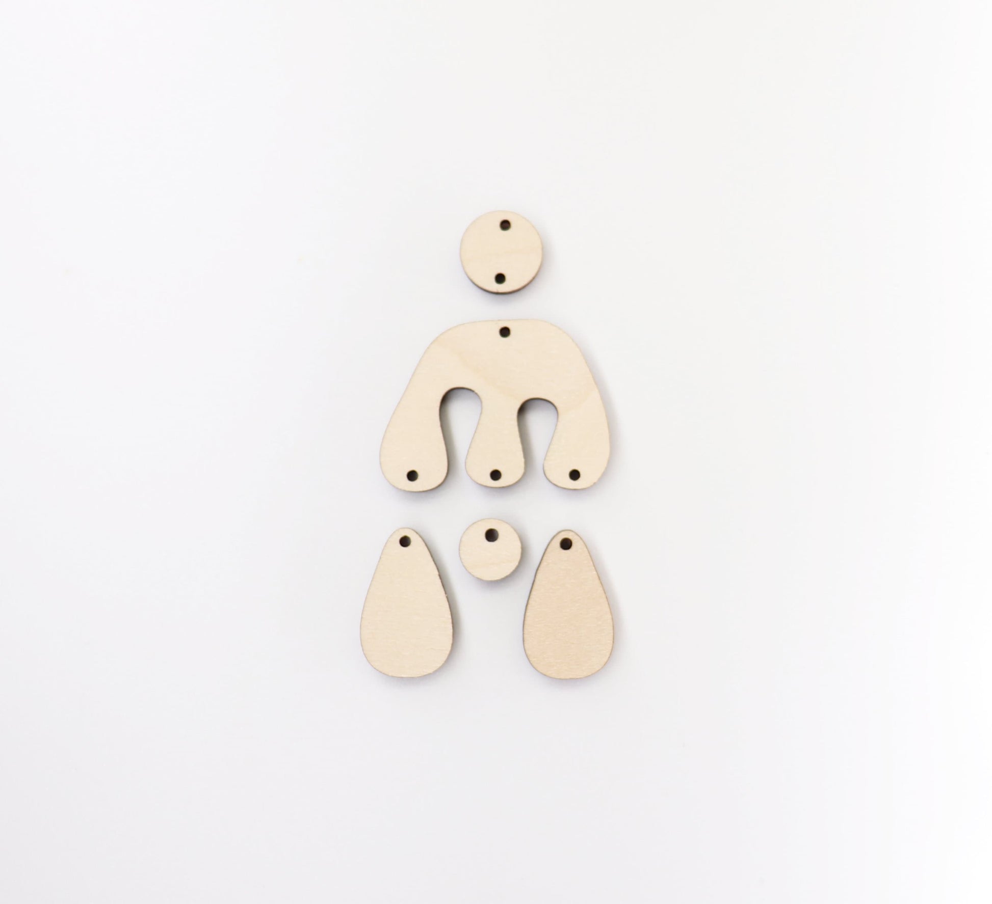 Plain earring blanks, wood earrings, earring blanks