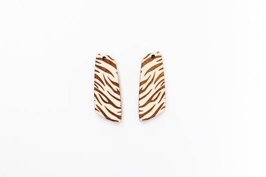 Tiger stripe wood earring blanks, earring making, wood blanks