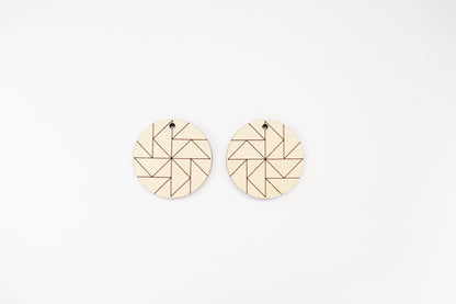 Barn quilt wood earring blanks,  wood earring blanks, sold per set