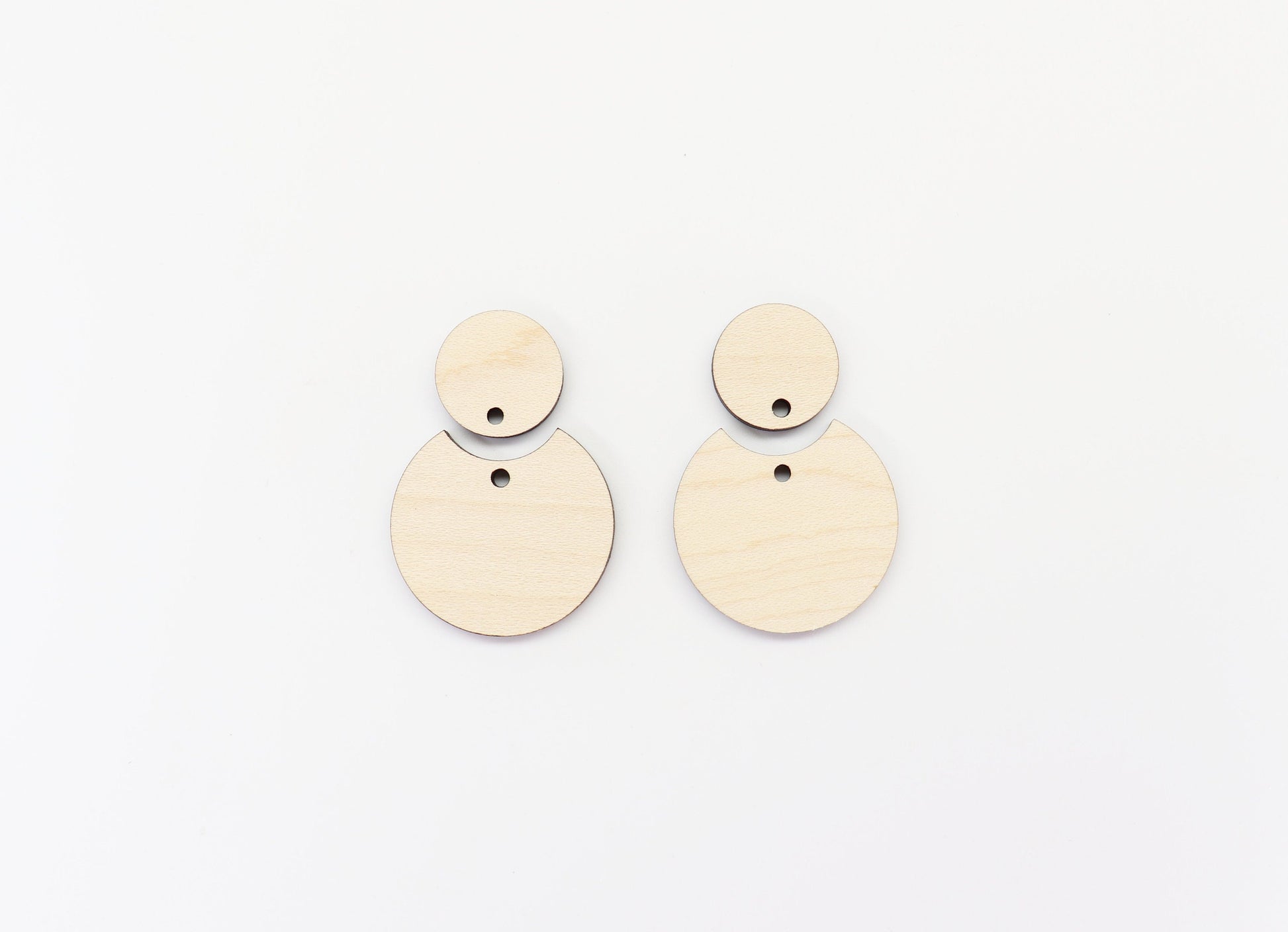 2 Piece Wood Earring blanks, wood blanks, sold per pair