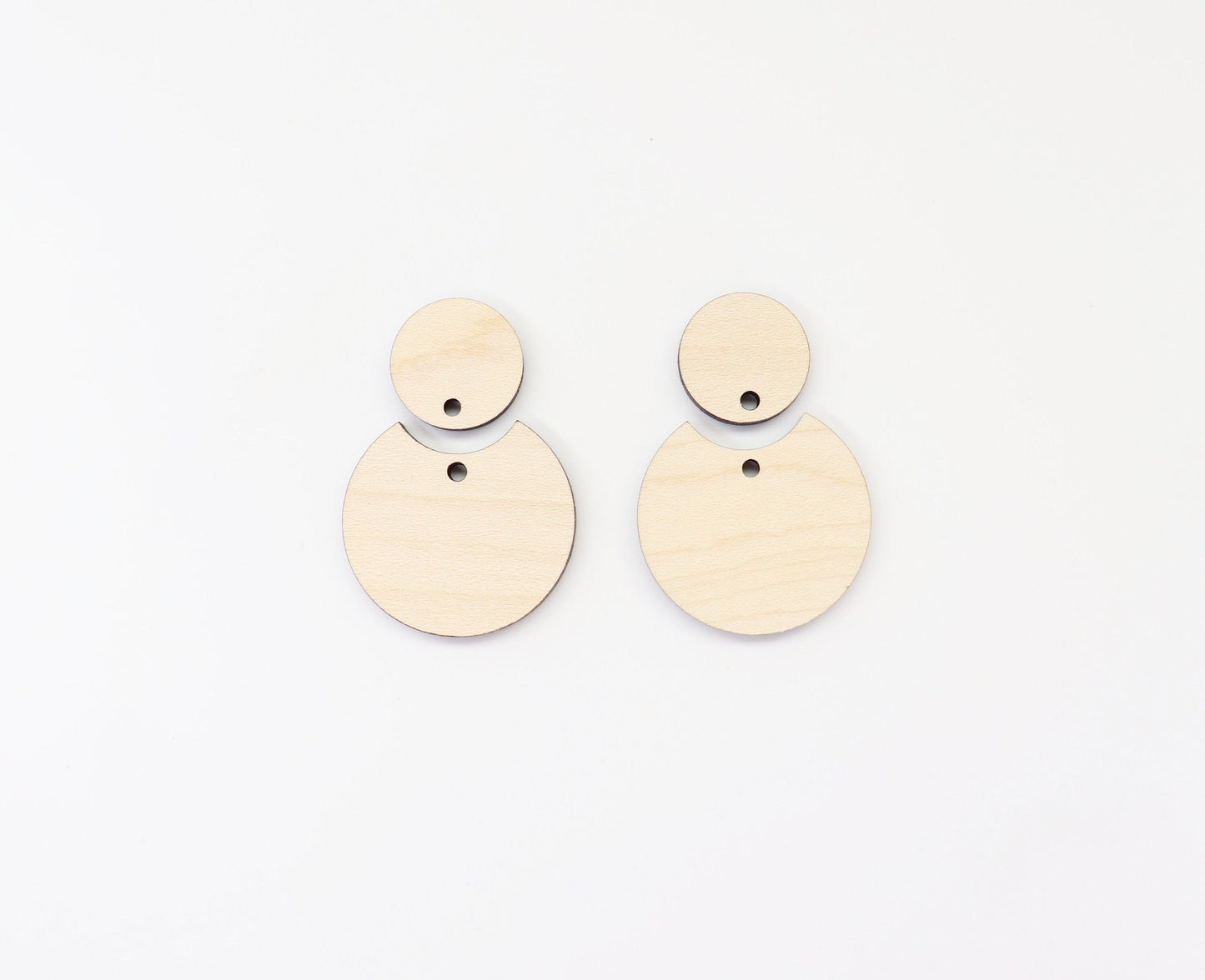 2 Piece Wood Earring blanks, wood blanks, sold per pair