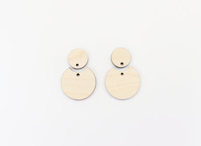 Plain earring blanks, wood earrings, earring blanks