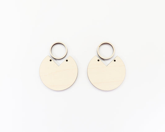 Plain earring blanks, wood earrings, earring blanks