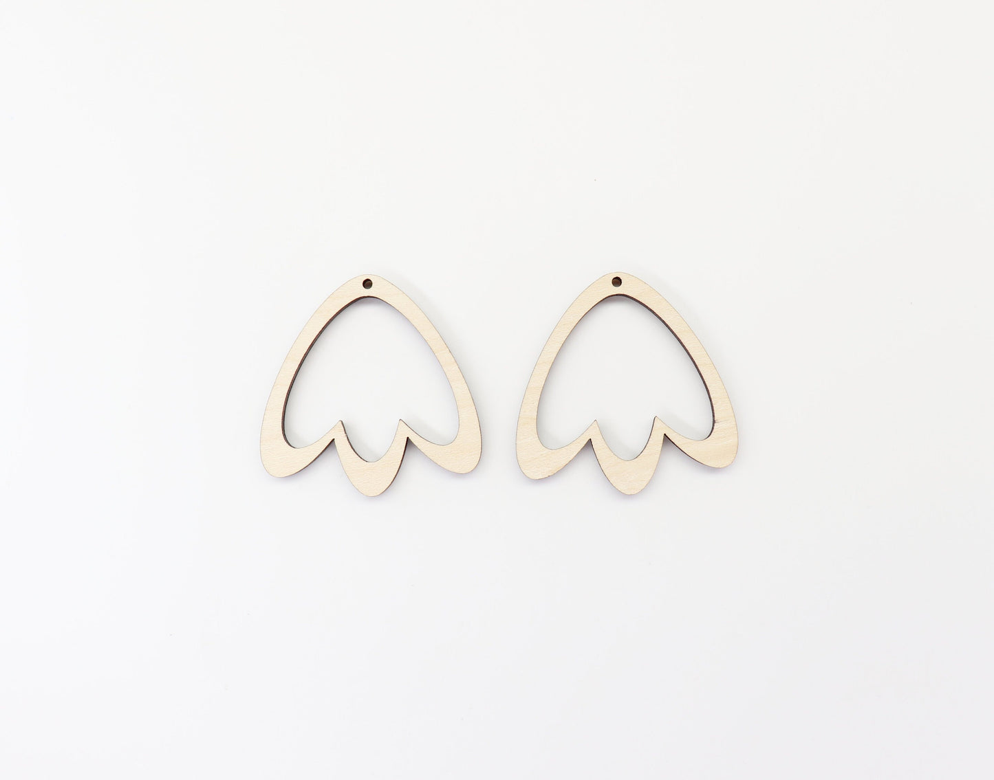 Plain earring blanks, wood earrings, earring blanks