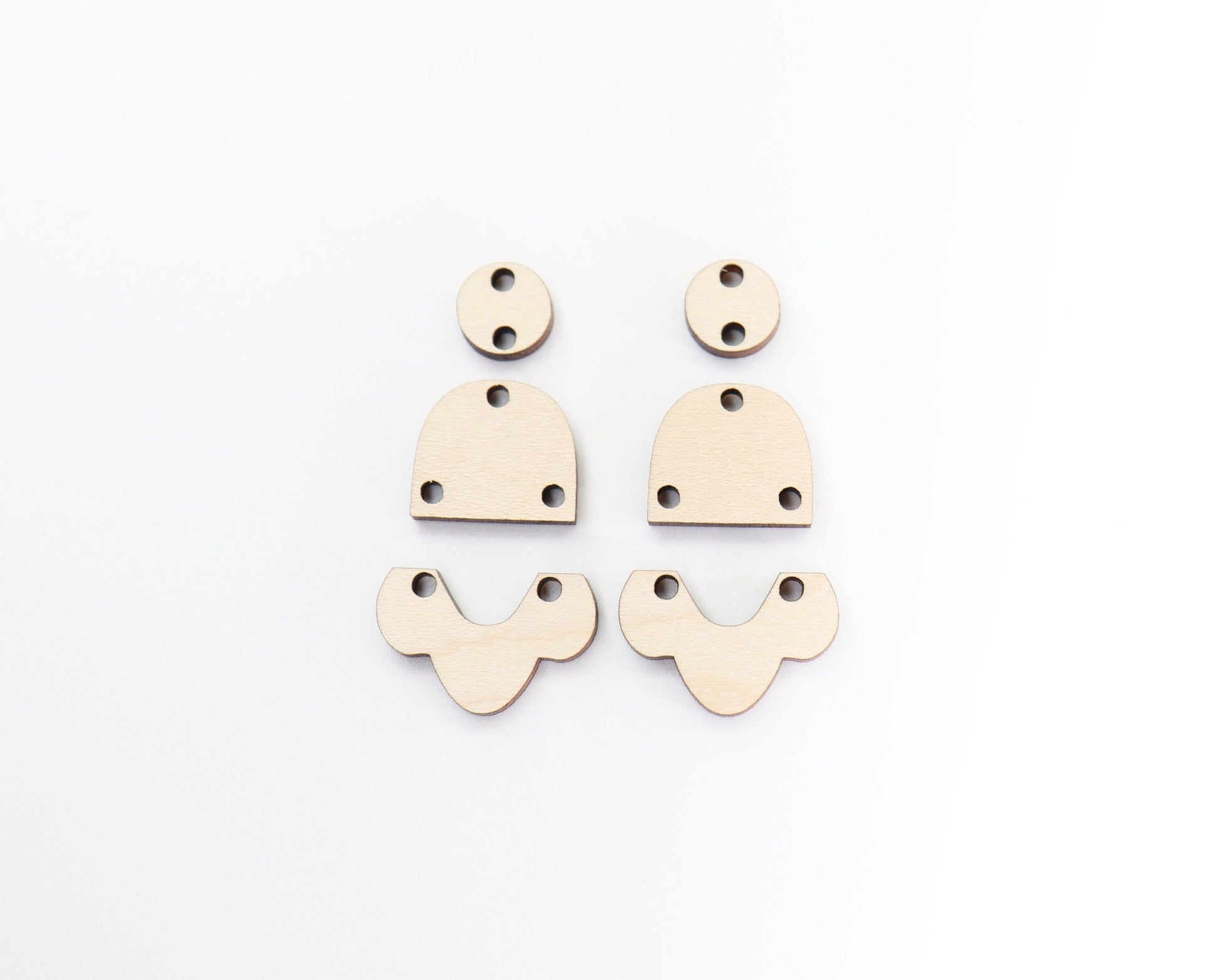 Wood Dangle earring blanks, earring findings