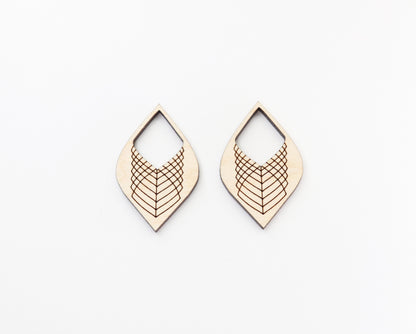 Earring blanks, wood blanks, DIY earrings