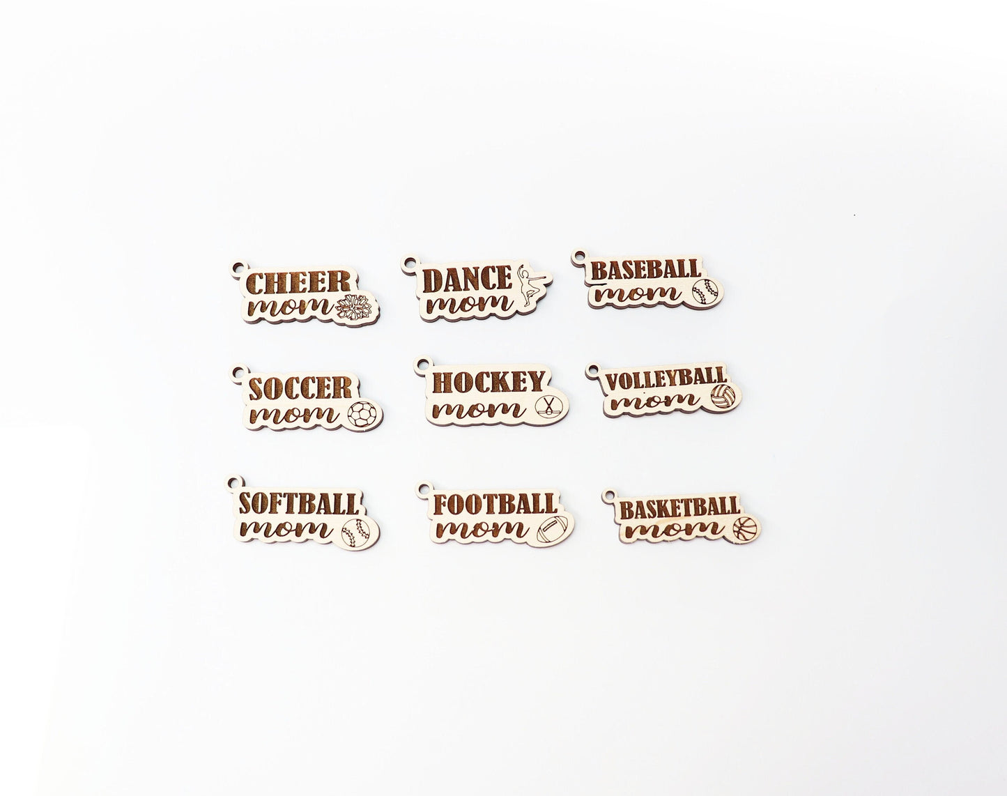 Sports Keychain blanks, wood blanks, keychain blanks