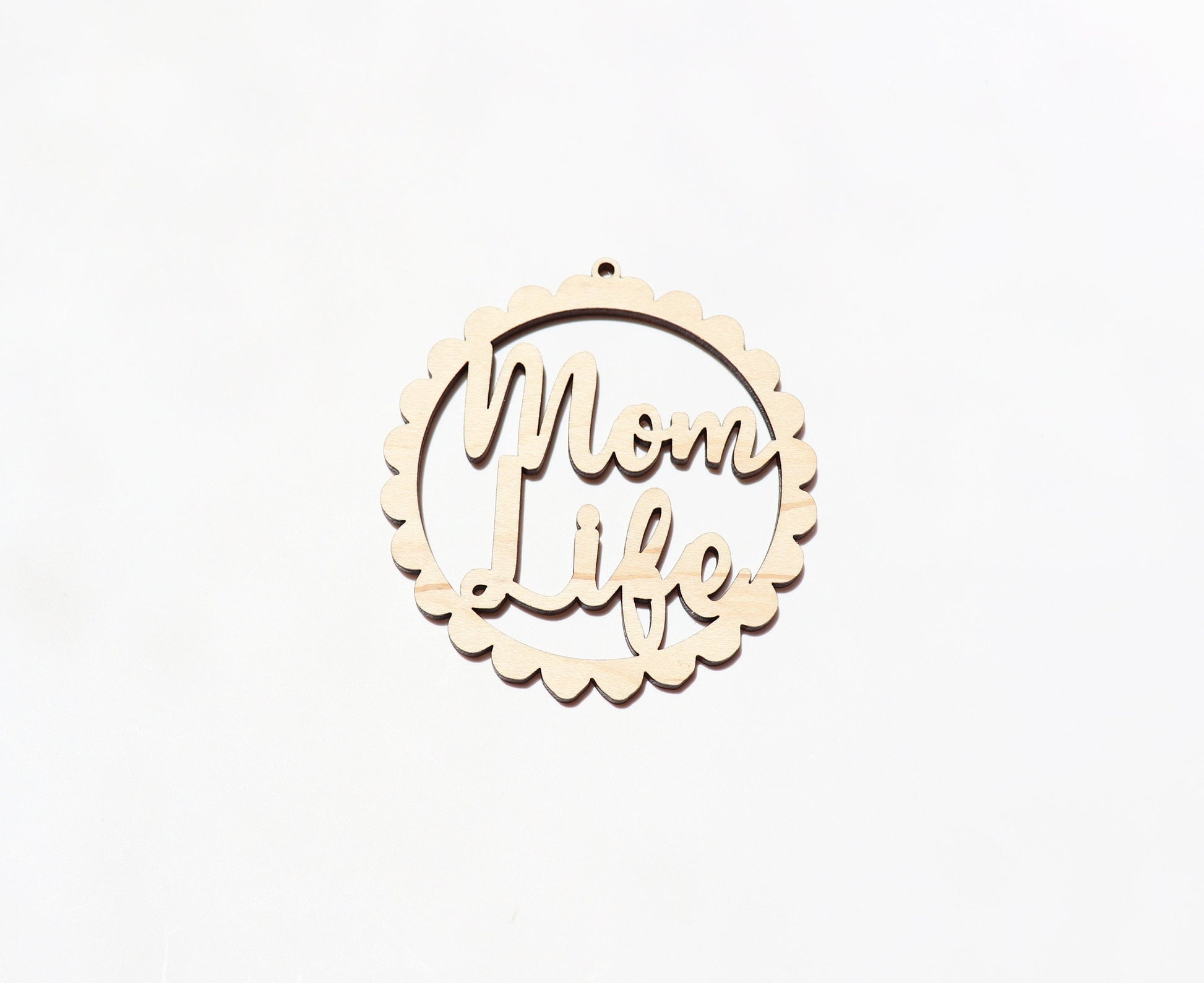 Mom life Car charm blank, wood blanks, wood cutouts, mom life