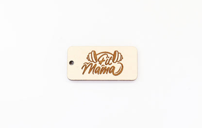 Fit mama Keychain blanks, mom keychain, wood blanks