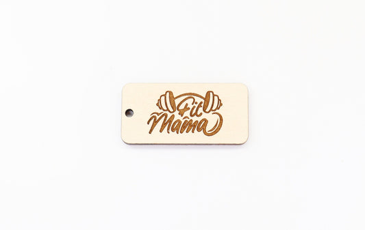 Fit mama Keychain blanks, mom keychain, wood blanks