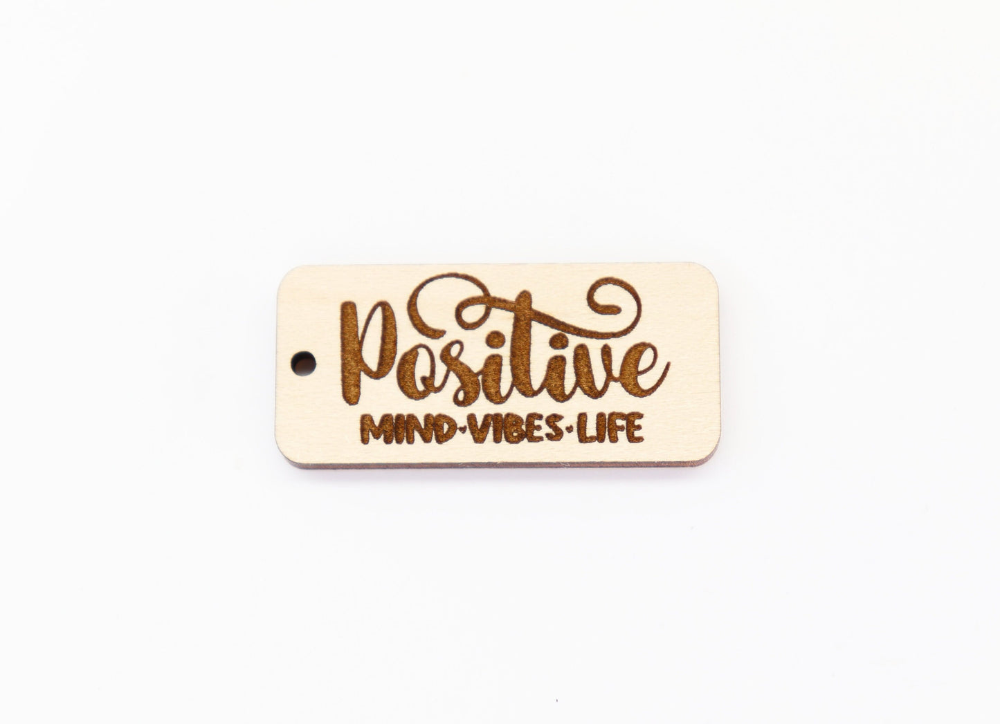 Positive Keychain blanks, gym keychain, wood blanks