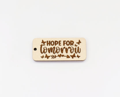 Hope Keychain blanks, gym keychain, wood blanks