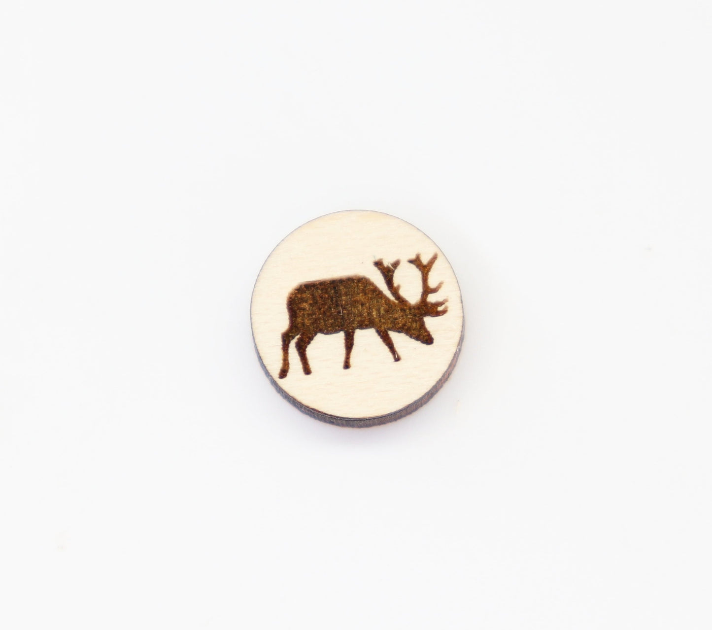 Moose studs, Wood earring blanks, DIY earrings, wood studs, sold per set