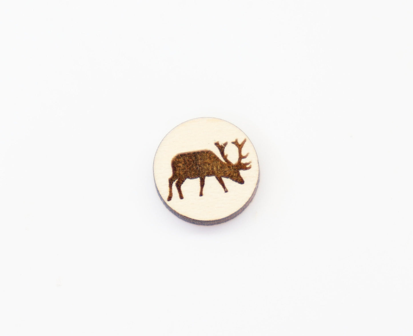 Moose studs, Wood earring blanks, DIY earrings, wood studs, sold per set