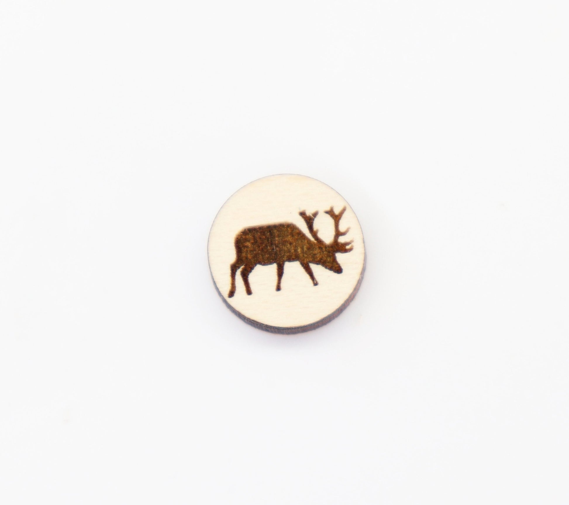 Moose studs, Wood earring blanks, DIY earrings, wood studs, sold per set