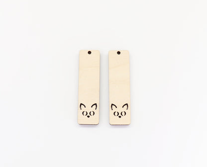 Cat earring blanks, earring blanks, cat cutouts