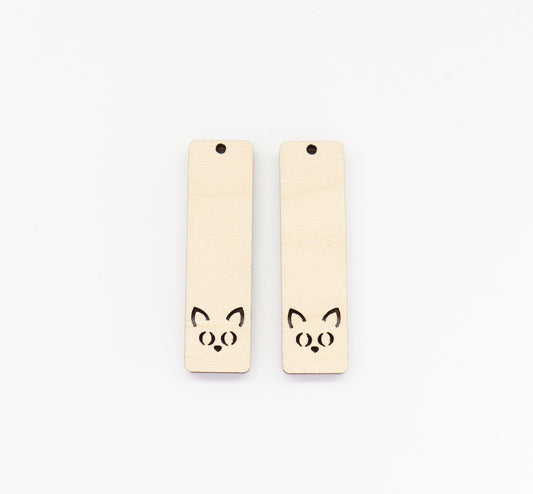 Cat earring blanks, earring blanks, cat cutouts