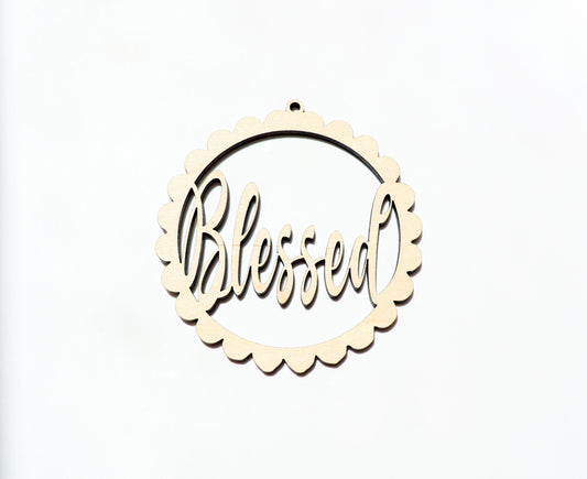 Blessed car charm blanks, wood blanks, DIY car charm