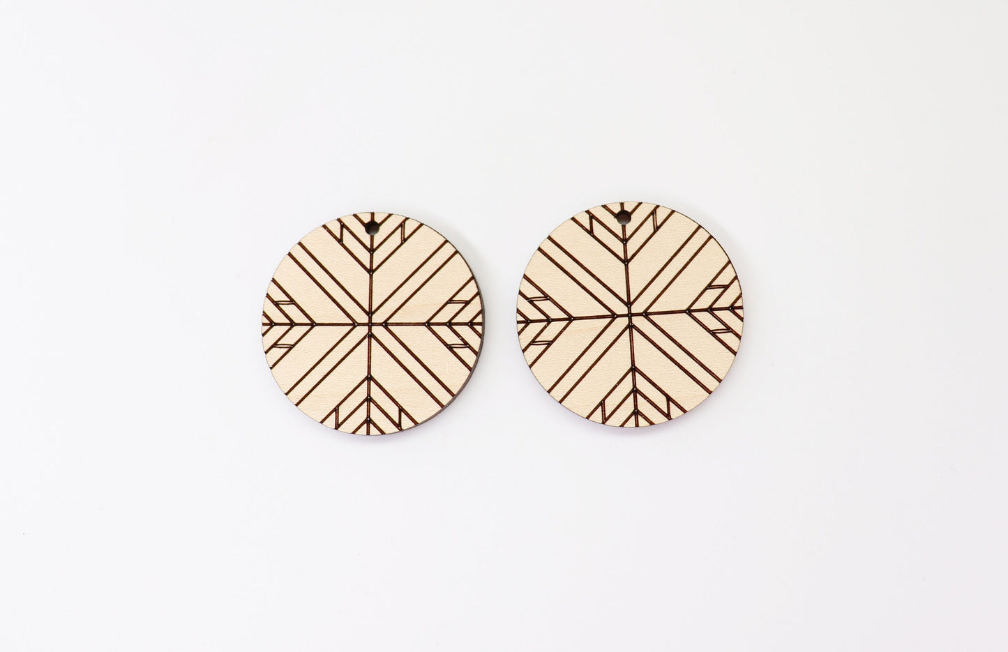 Barn quilt wood earring blanks,  wood earring blanks, sold per set