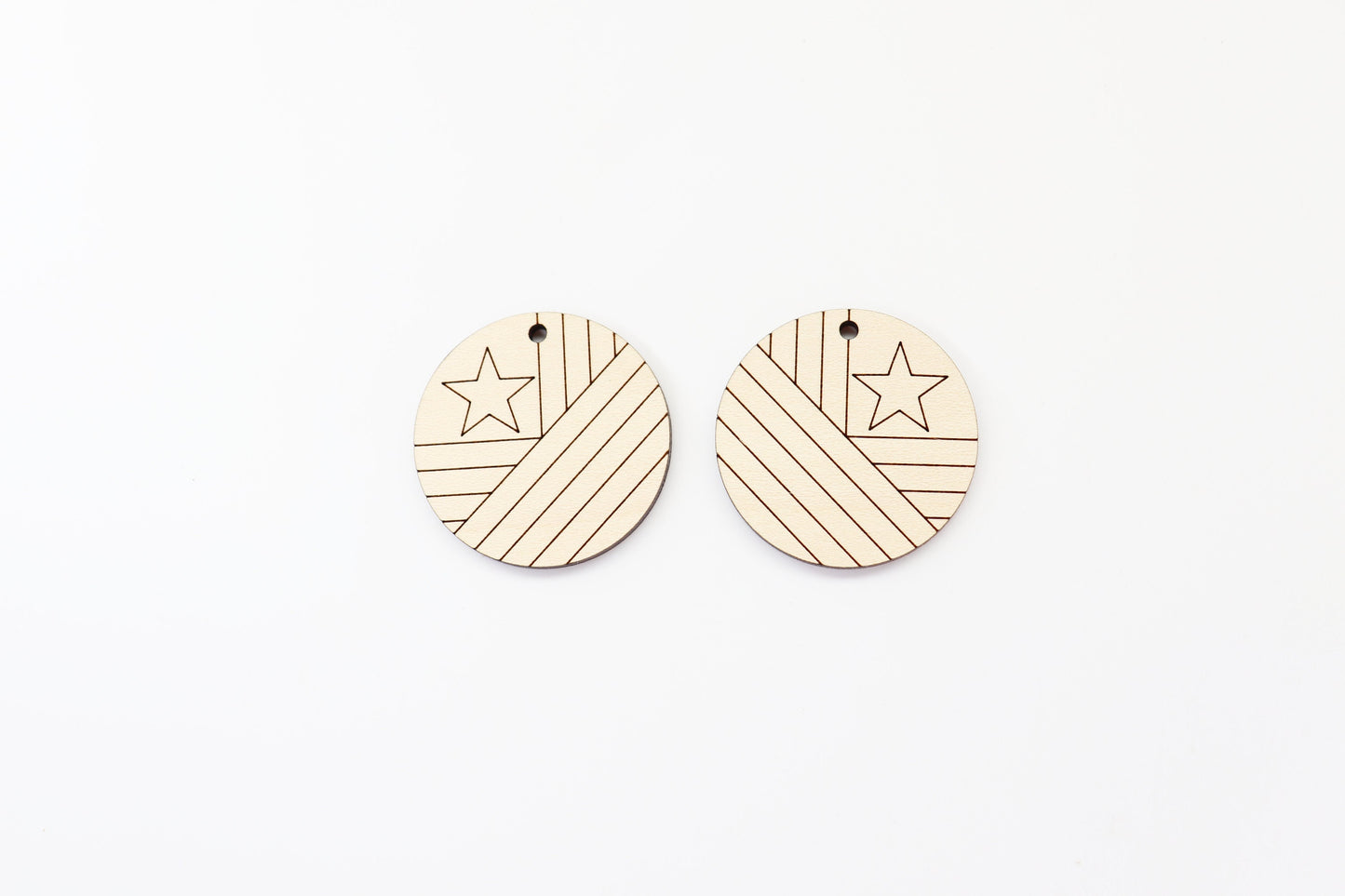 Barn quilt wood earring blanks,  wood earring blanks, sold per set