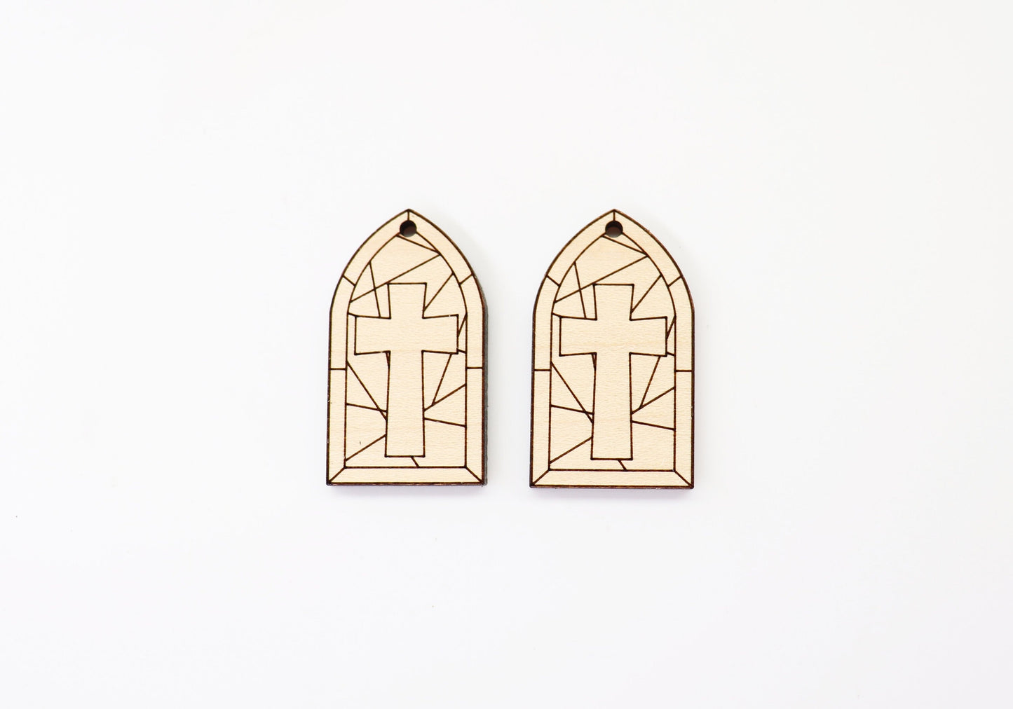 Stained glass wood Earring blanks, wood blanks, DIY earrings