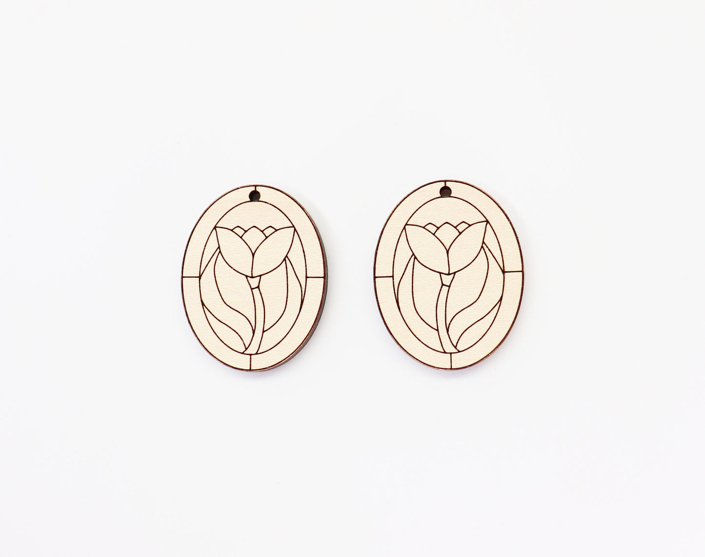 Stained glass wood Earring blanks, wood blanks, DIY earrings