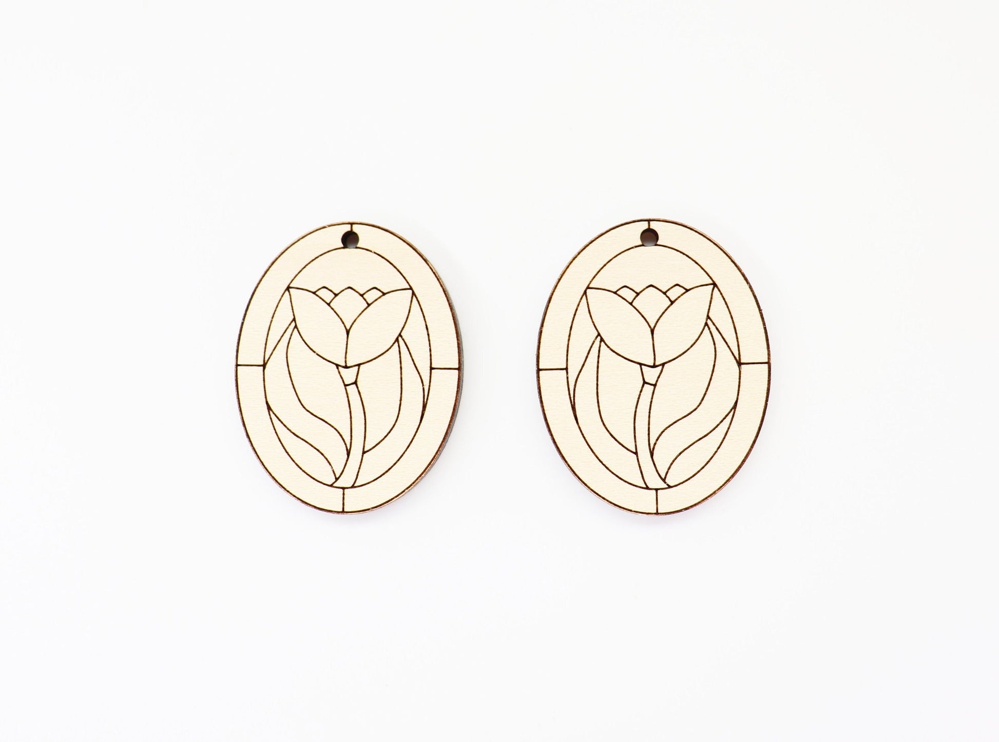 Stained glass wood Earring blanks, wood blanks, DIY earrings