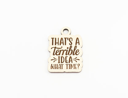 Terrible idea Keychain blanks, DIY keychain, wood blanks