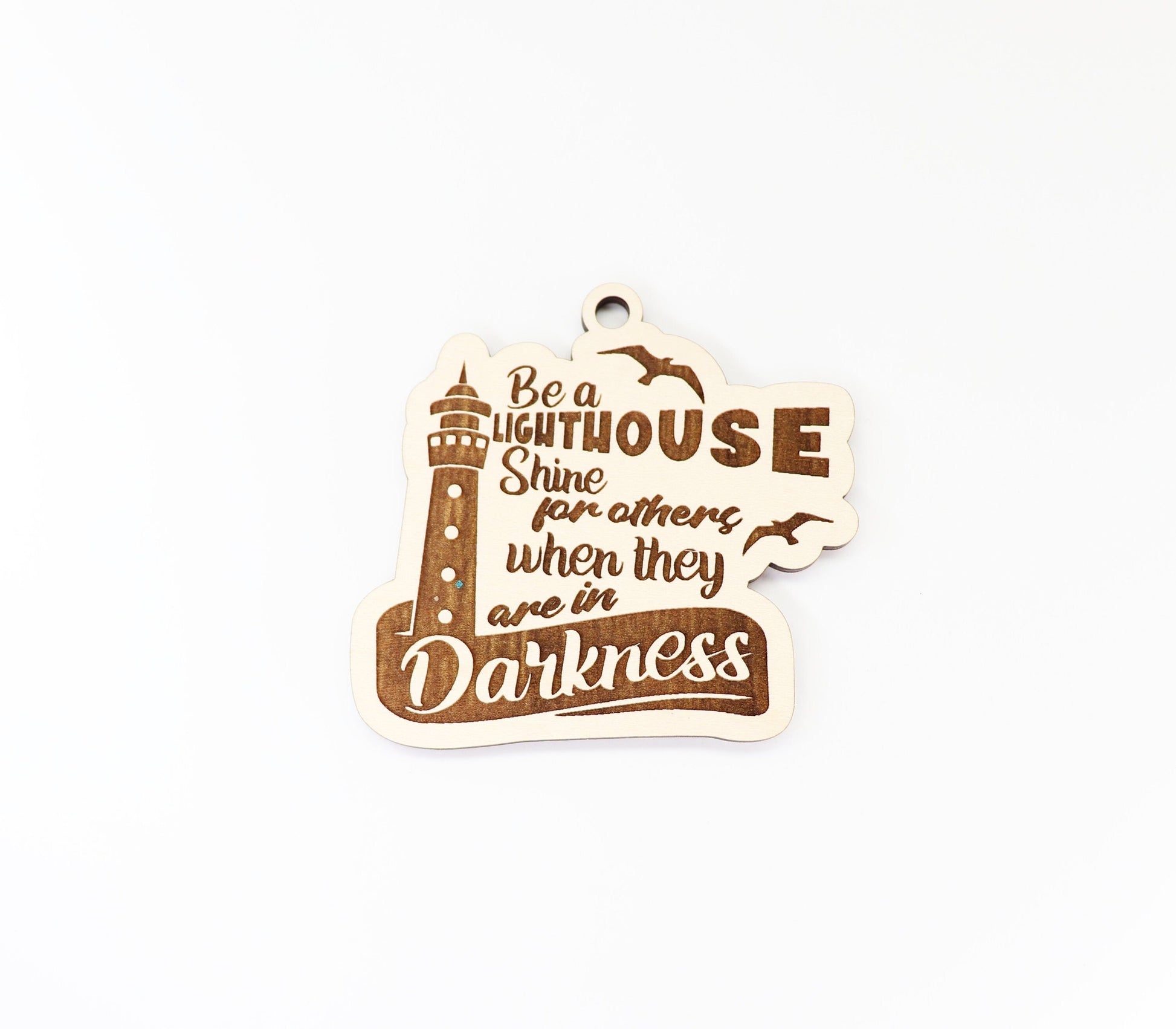 Lighthouse car charm,  wood blanks, wood cutouts