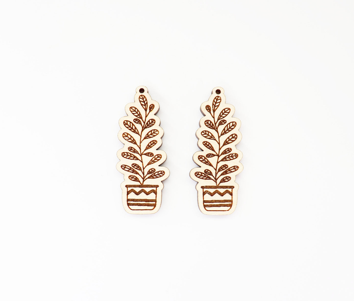 Plant earring blanks, earring blanks, wood earrings