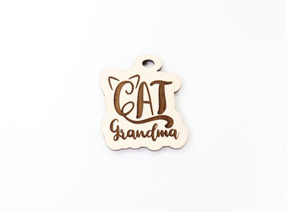 Cat grandma Keychain blanks, wood blanks