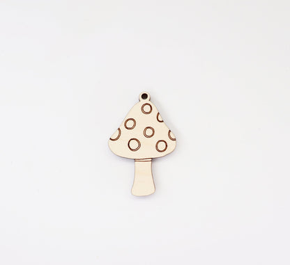 Mushroom earrings, DIY earrings, earring blanks, sold per set