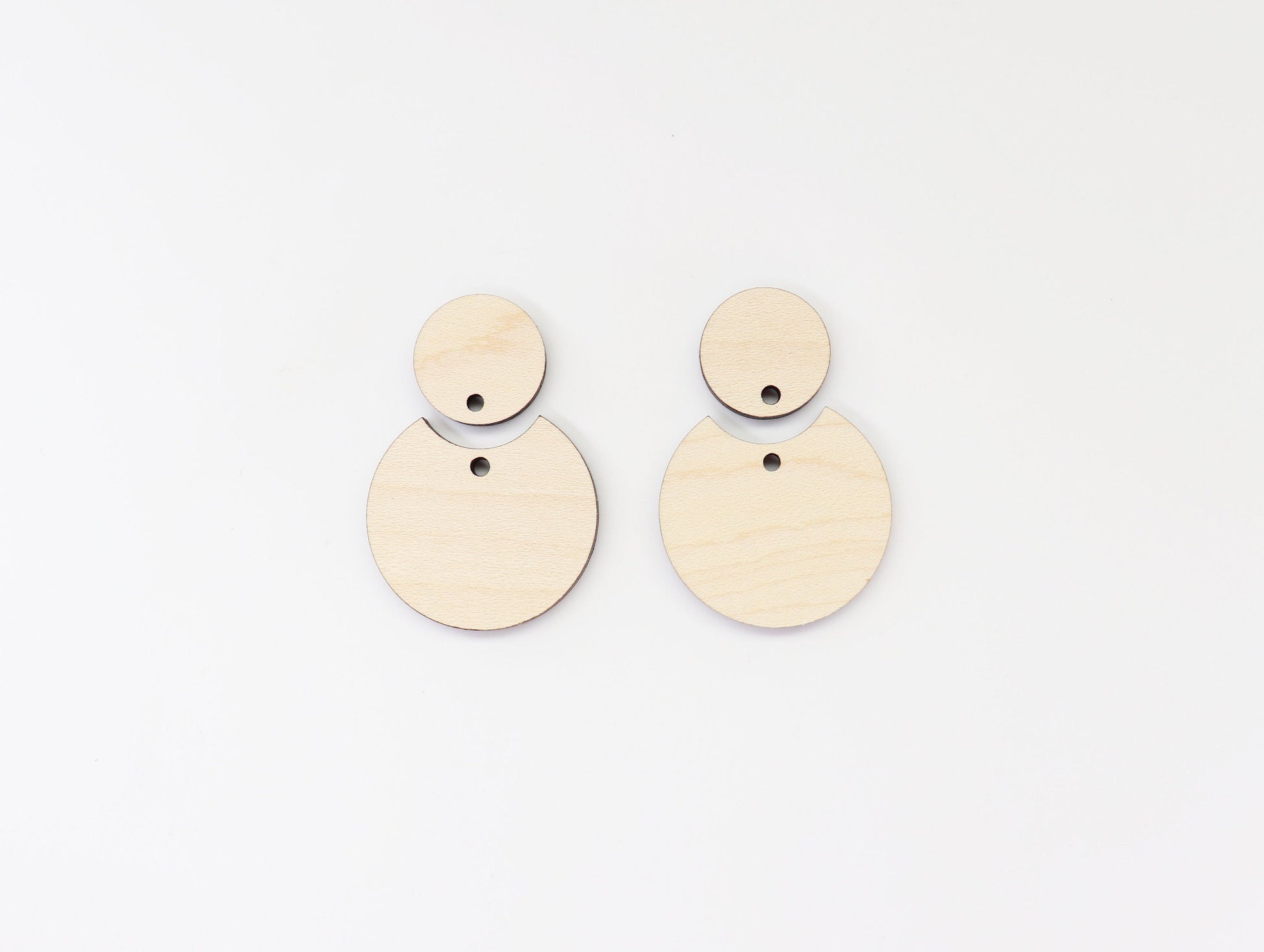 2 Piece Wood Earring blanks, wood blanks, sold per pair