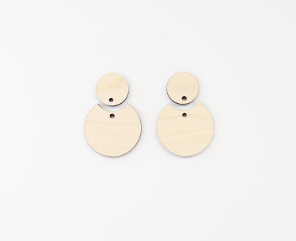 Plain earring blanks, wood earrings, earring blanks