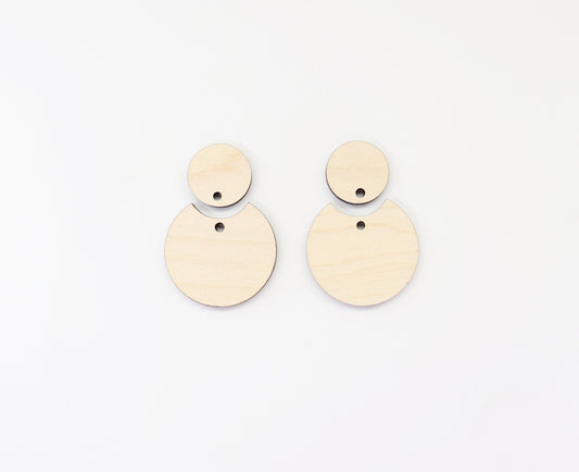 Plain earring blanks, wood earrings, earring blanks