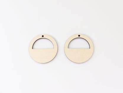 Plain earring blanks, wood earrings, earring blanks