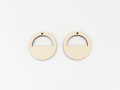 Plain earring blanks, wood earrings, earring blanks