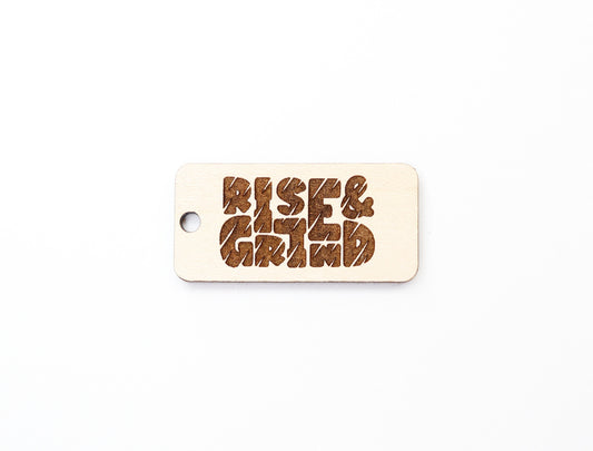 Rise and grind Keychain blanks, gym keychain, wood blanks