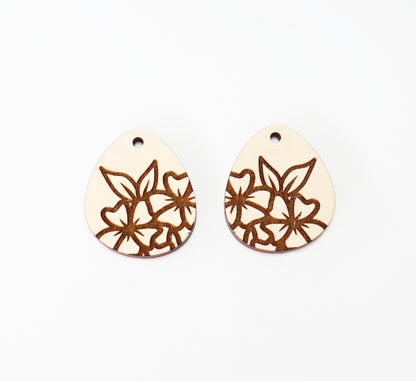 DIY earrings, flower earrings, earring blanks, sold per set