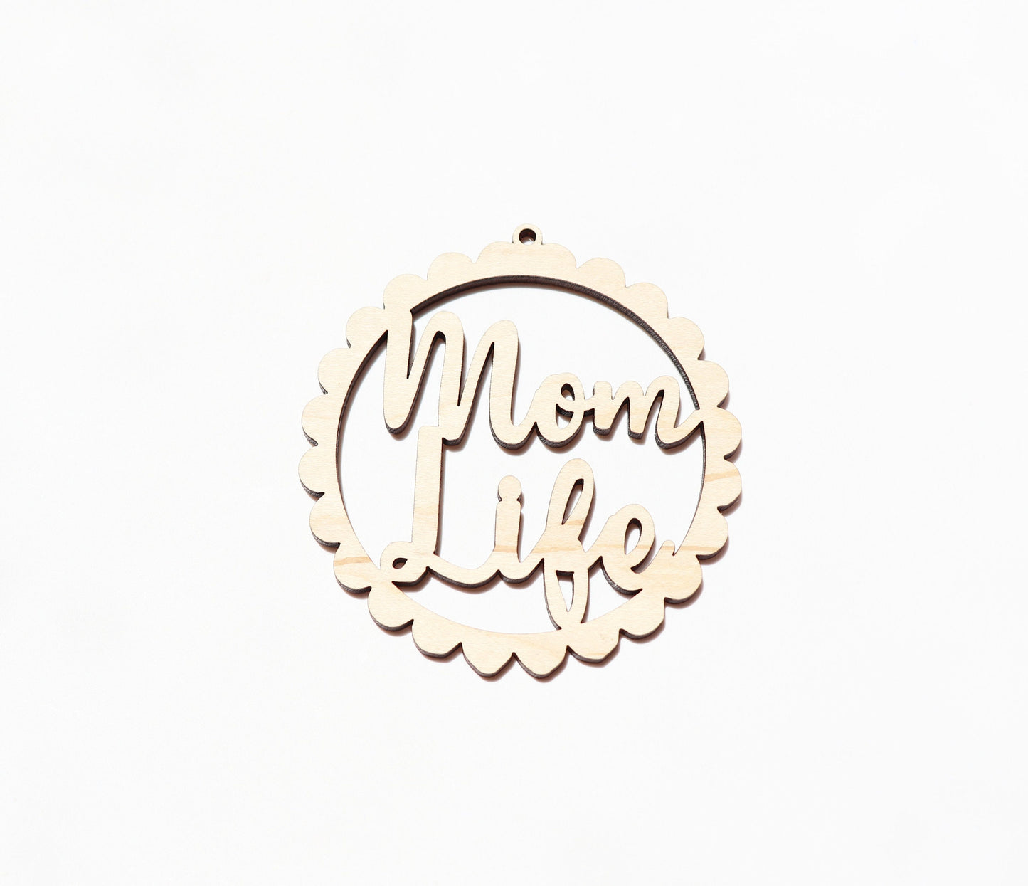 Mom life Car charm blank, wood blanks, wood cutouts, mom life