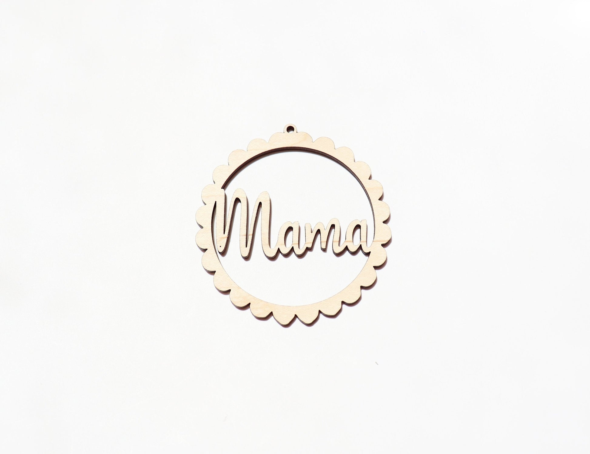 Mama car charm, wood blanks, wood cutouts