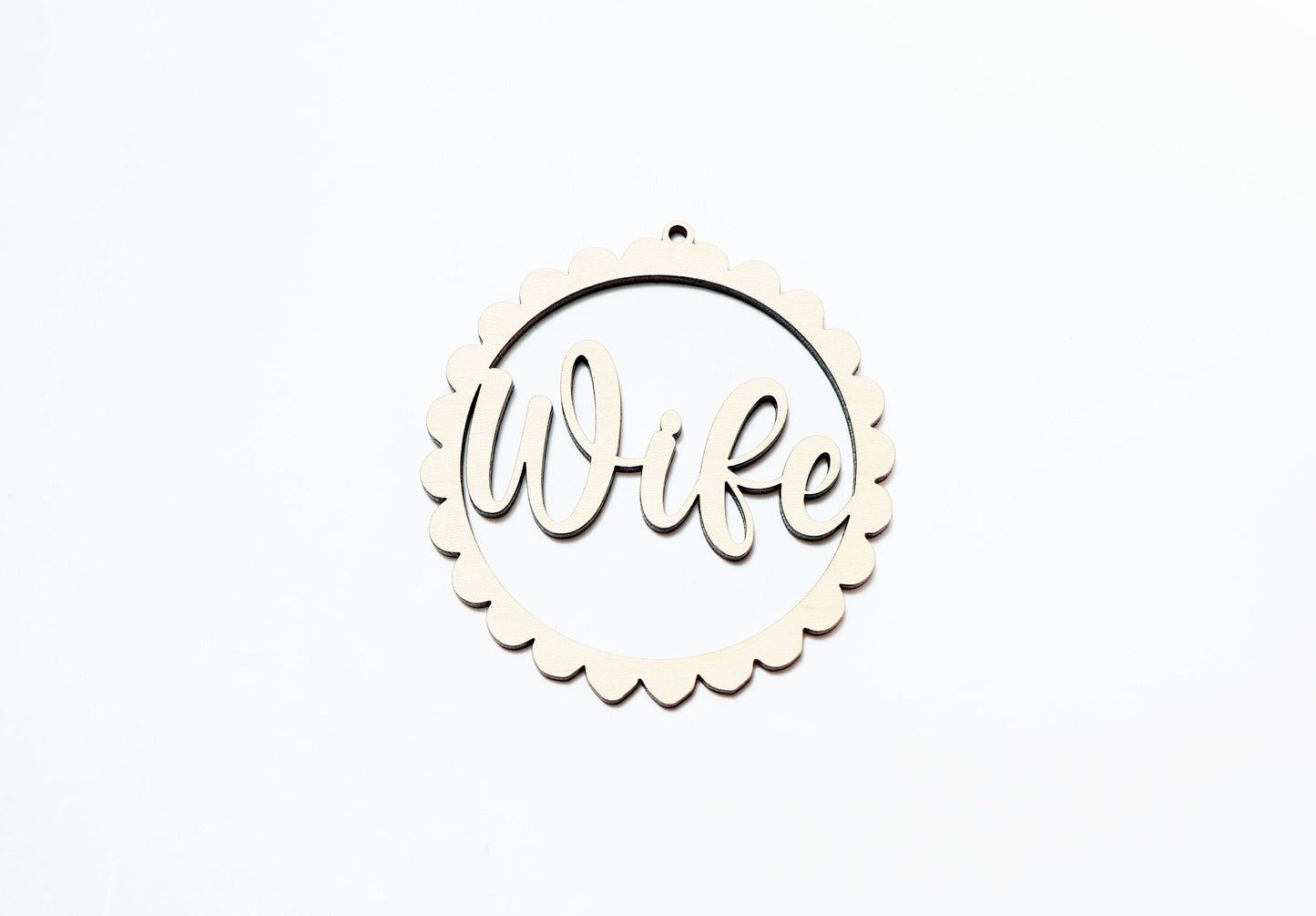 Wife car charm, wood blanks, wood cutouts