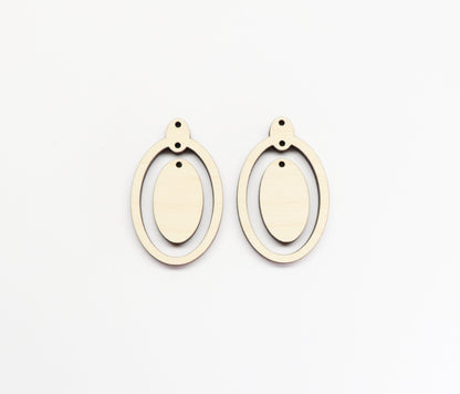 Plain earring blanks, wood earrings, earring blanks