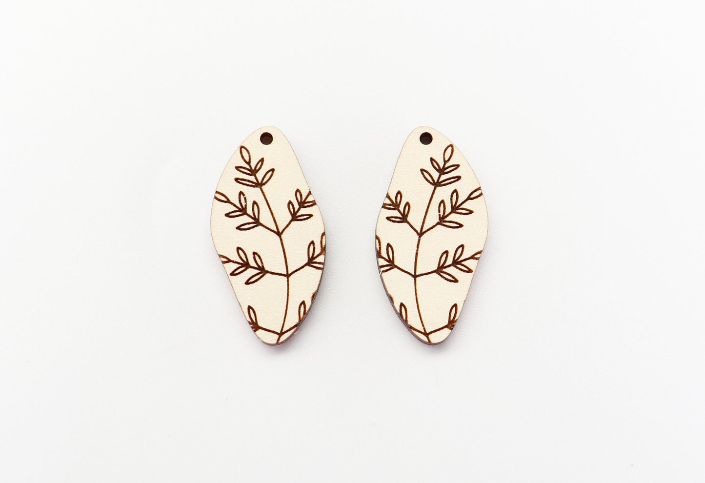 Leaf earrings, DIY earrings, earring blanks, sold per set