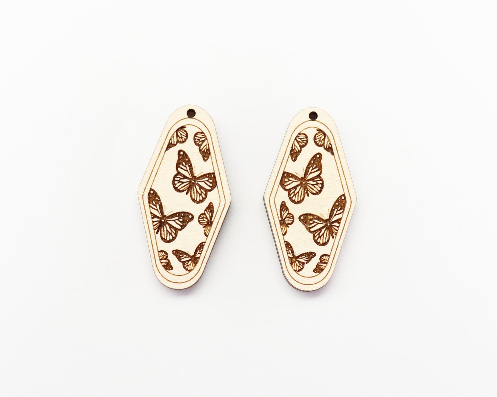 Butterfly earring blanks, wood cutouts, earring blanks