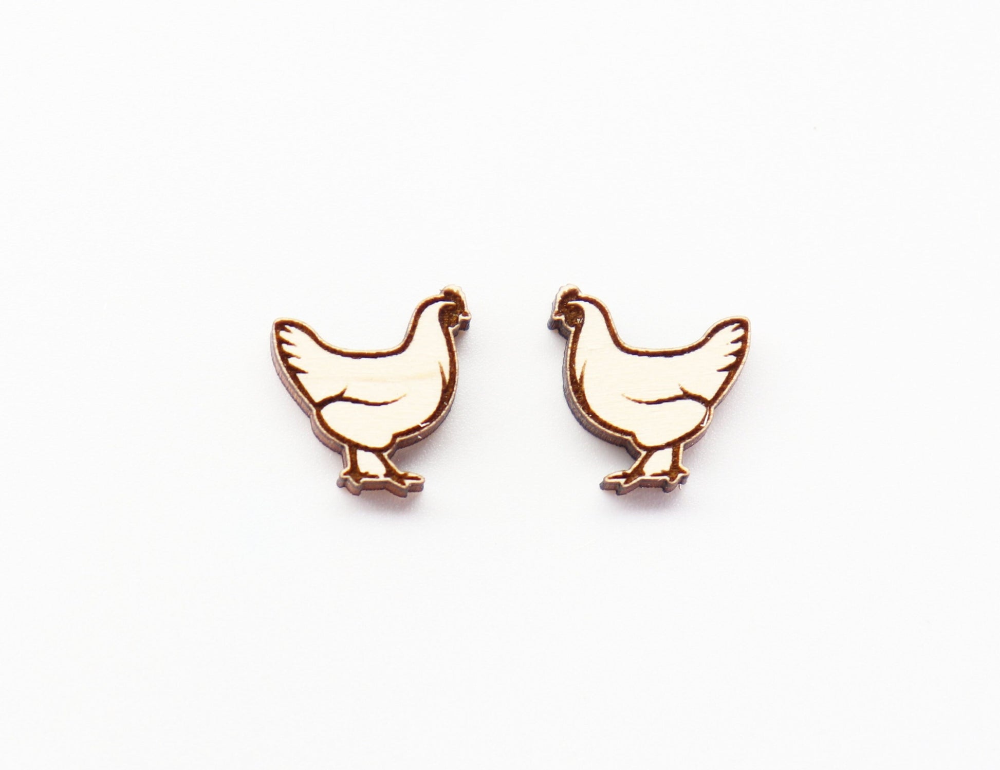 Chicken stud blanks, earring blanks, chicken blanks